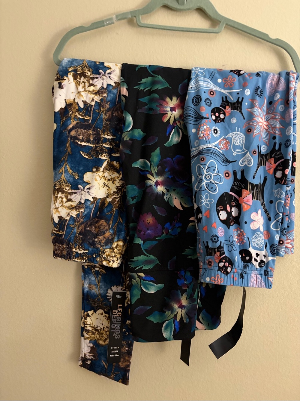 Leggings Depot Kids Pajama Bottoms - Blue, Black & Teal Mix. All three pairs!